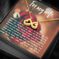 Gift for Wife, Heart Necklace, Infinity Hearts, Anniversary Gift for wife, Love note gift, Gift from Husband