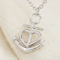 Bridesmaid necklace, Bridesmaid gift, friend gift, sister gift, anchor necklace, wedding party, wedding gift