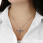 Sister Friend Necklace, I'd cut a bitch for you, Funny, best friend gift, sister gift, friend gift, dragonfly
