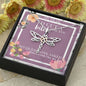 Sister Friend Necklace, I'd cut a bitch for you, Funny, best friend gift, sister gift, friend gift, dragonfly