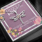 Sister Friend Necklace, I'd cut a bitch for you, Funny, best friend gift, sister gift, friend gift, dragonfly