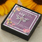 Sister Friend Necklace, I'd cut a bitch for you, Funny, best friend gift, sister gift, friend gift, dragonfly