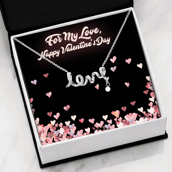 Love Necklace, Valentine's Day, Gift for Her, Girlfriend gift, Wife gift, Gift from Him, Fiancee gift, Proposal, Valentine's Gift