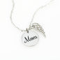 Mom loss necklace, Angel mom, Mom memorial, memorial jewelry, personalized gift, angel necklace