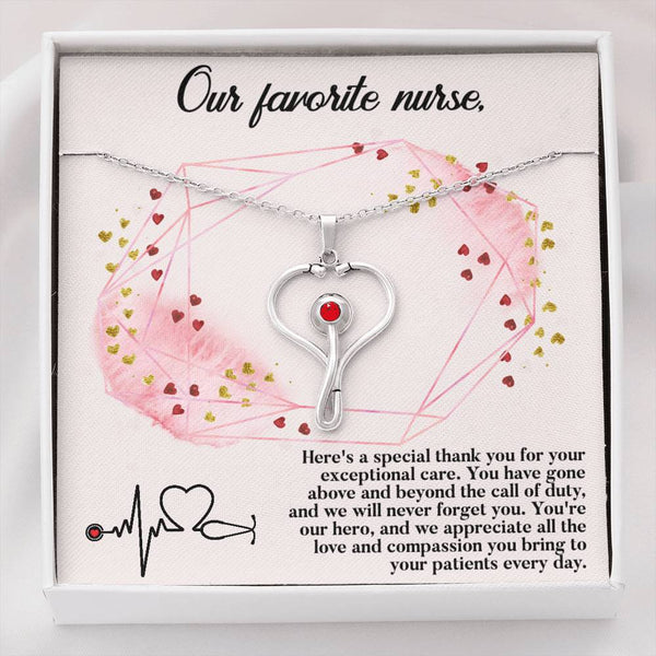 Nurse Gift, Nurse Necklace, Special Nurse, Gift for nurse, Nurse thank you, Favorite nurse gift
