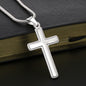 White Gold Cross, Forgiveness, Baptism gift, Confirmation gift, born again, Christian gift, Christian women, Christian men, Crucifix