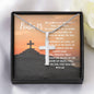 Christian Gift, Psalm 23, Scripture Gift, White Gold, Crucifix, Cross, Gift for him, Gift for her, Cross for Men, Cross for women, Gift for son, Gift for daughter