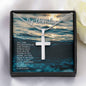 White Gold Cross, Forgiveness, Baptism gift, Confirmation gift, born again, Christian gift, Christian women, Christian men, Crucifix