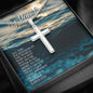 White Gold Cross, Forgiveness, Baptism gift, Confirmation gift, born again, Christian gift, Christian women, Christian men, Crucifix