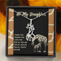 Daughter Gift, Gift for daughter, Gift for daughter from dad, gift to daughter from mom, Giraffe necklace, daughter jewelry