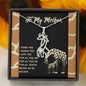Mom Gift, Giraffe necklace, Giraffe pendant, giraffe gift, gift to mom from son, gift to mom from daughter