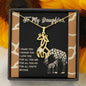 Daughter Gift, Gift for daughter, Gift for daughter from dad, gift to daughter from mom, Giraffe necklace, daughter jewelry